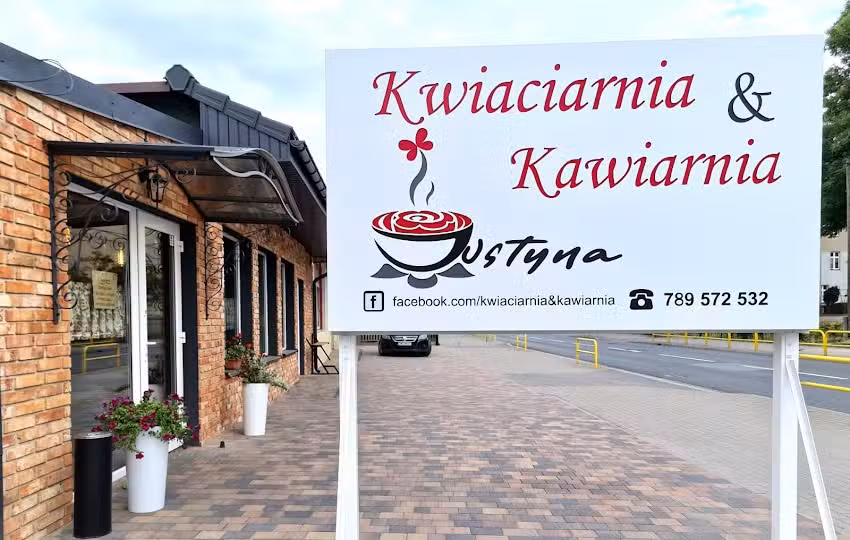 Kwiaciarenka Justyna Bogacz / kwiaciarnia / kawiarnia / lody / kawa / ciasto / drinki / miejsce spotkań