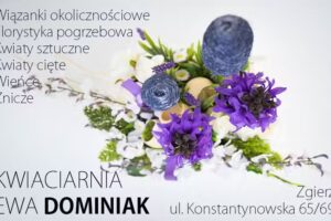 Kwiaciarnia Ewa Dominiak. Florystyka pogrzebowa, wieńce pogrzebowe