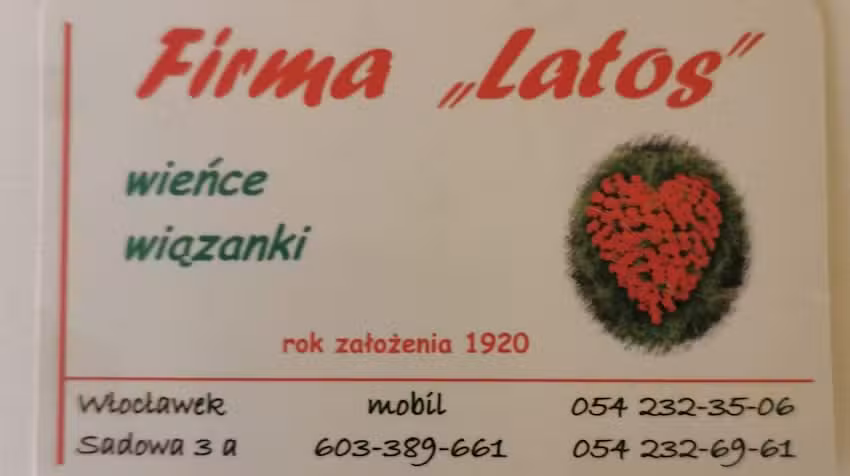 Kwiaciarnia LATOS – florystyka pogrzebowa i okolicznościowa