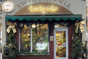 Kwidzyńska Kwiaciarnia koło kościoła Św. Trójcy